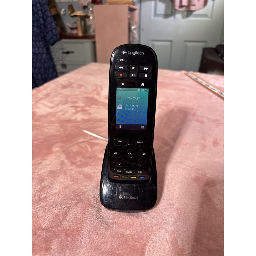 Logitech Harmony Touch Universal Remote Touchscreen N-R0006 & Dock + Cord WORKS